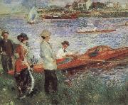 Pierre-Auguste Renoir Oarsmen at Charou France oil painting artist